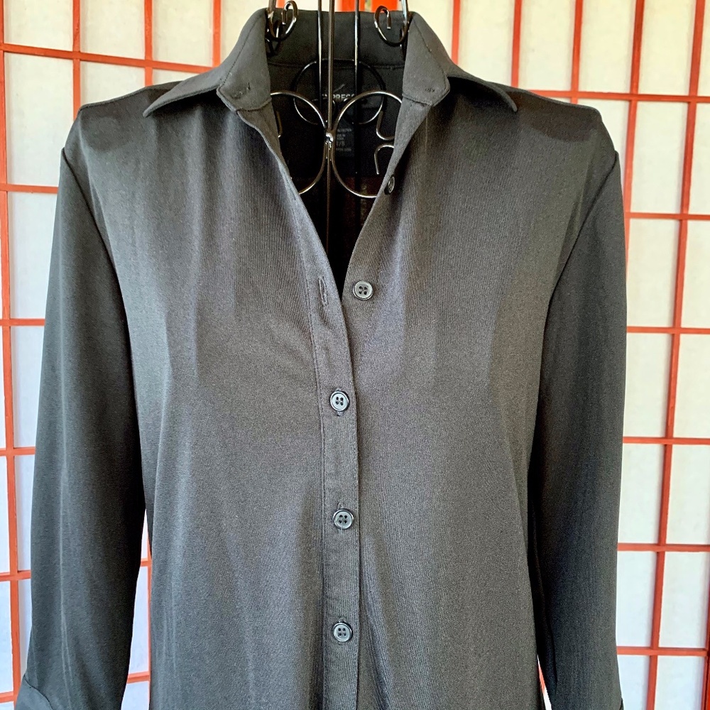 Express Button Down Chemise Shift Midi